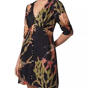 ALLSAINTS Kota Nolina Silk Blend Evolution Dress | Size US 6